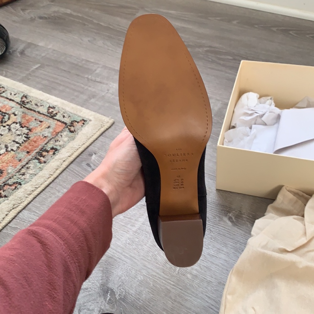 Sezane black suede bootie - Picture 6 of 6